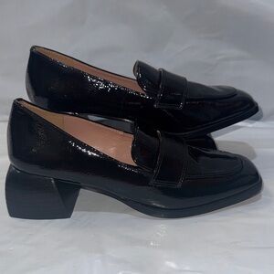 Paolo Shiny Black Leather Loafers